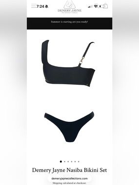 Sexy black bikini set
